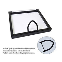 Yapışan Çerçeve Kare Sök Tak Çerçeveler Sarı Renk 20x20cm