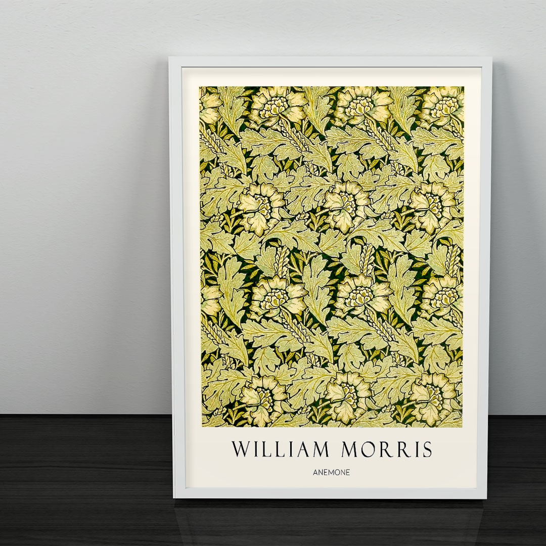 William Morris Anemon Çiçeği Posteri - Tablosu