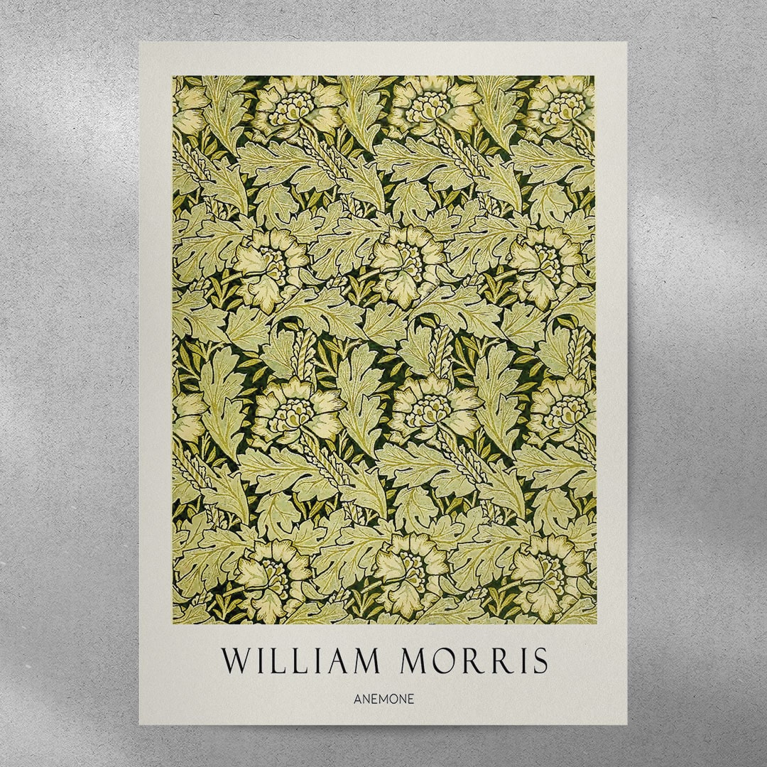 William Morris Anemon Çiçeği Posteri - Tablosu