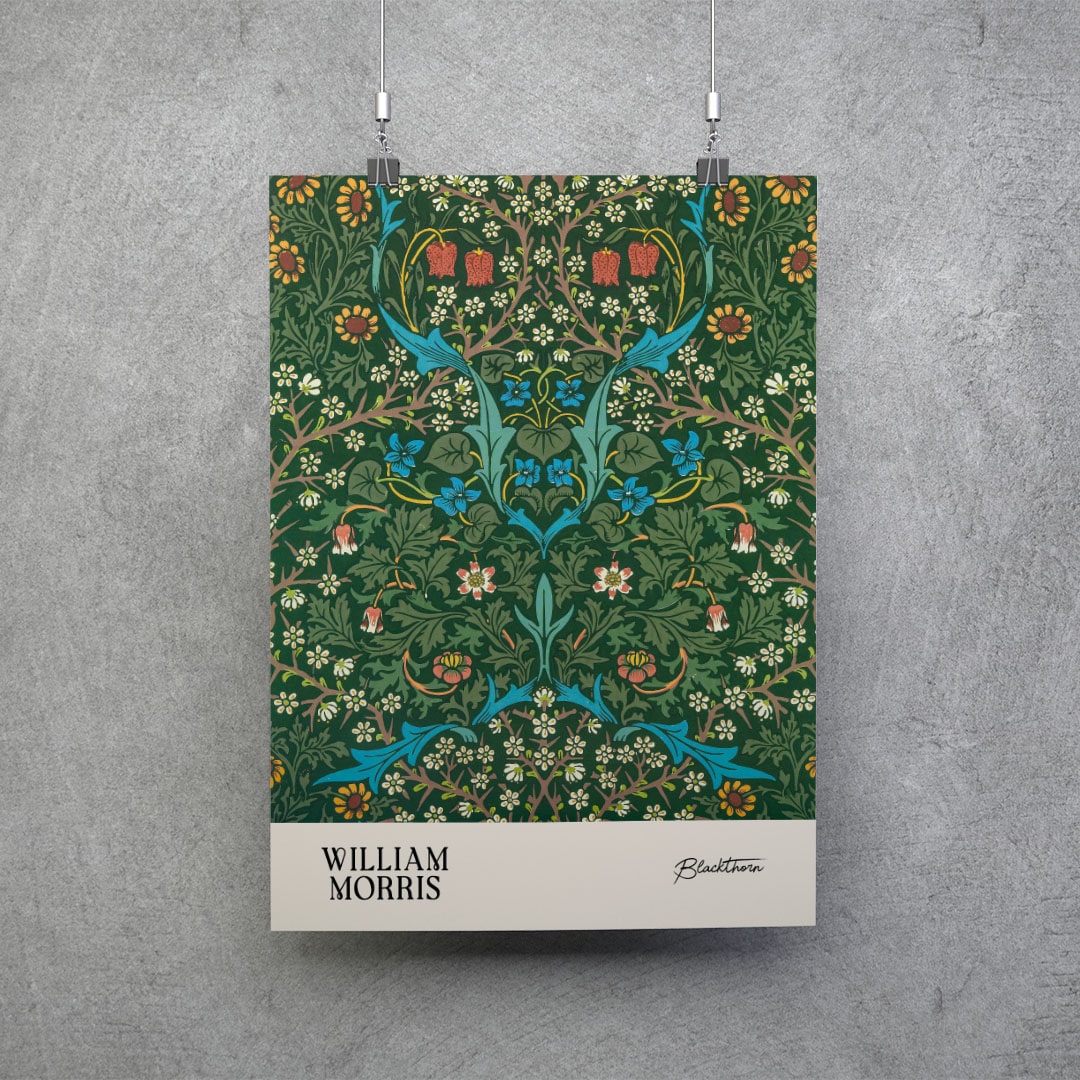 William Morris Karaçalı Posteri - Tablosu