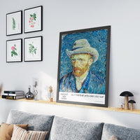 Vincent Van Gogh Gri Fötr Şapkalı Otoportre Posteri - Tablosu