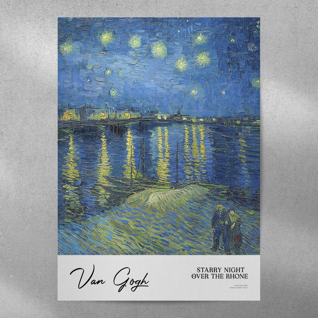 Vincent Van Gogh Ren Nehri’nde Yıldızlı Bir Gece Posteri - Tablosu