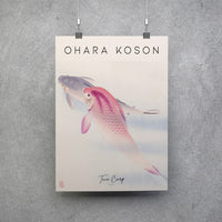 Ohara Koson İki Sazan Posteri - Tablosu