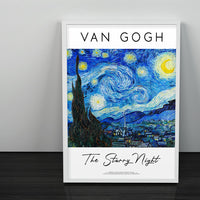 Vincent Van Gogh Yıldızlı Gece Posteri - Tablosu