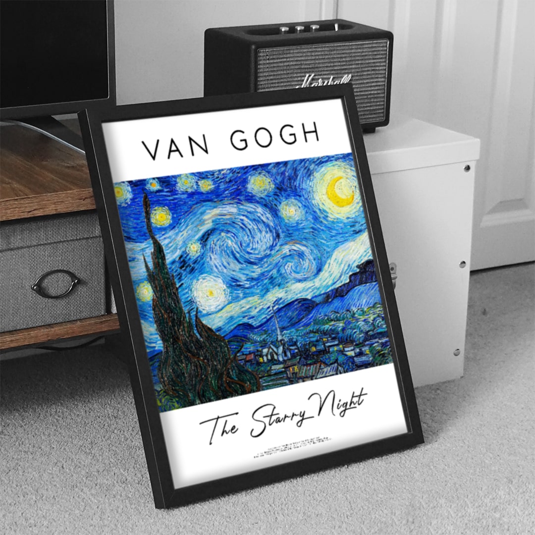 Vincent Van Gogh Yıldızlı Gece Posteri - Tablosu