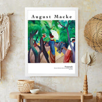 August Macke Gezinti Posteri - Tablosu - AyBuldum - Ünlü Ressam Tabloları - 20x30cm - August Macke Gezinti Posteri - Tablosu