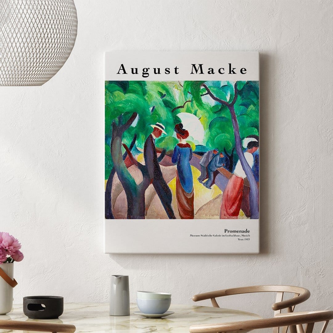 August Macke Gezinti Posteri - Tablosu - AyBuldum - Ünlü Ressam Tabloları - 30x40cm - August Macke Gezinti Posteri - Tablosu