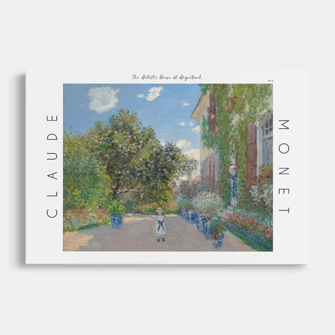 Claude Monet Argenteuil'deki Sanatçı Evi Posteri - Tablosu - AyBuldum - Ünlü Ressam Tabloları - 30x40cm - Claude Monet Argenteuil'deki Sanatçı Evi Posteri - Tablosu