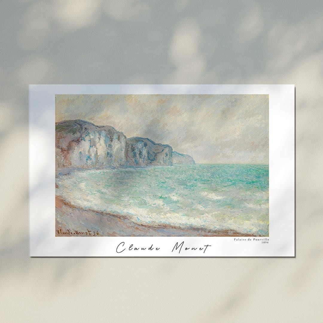 Claude Monet Pourville Kayalığı Posteri - Tablosu - AyBuldum - Ünlü Ressam Tabloları - 20x30cm - Claude Monet Pourville Kayalığı Posteri - Tablosu